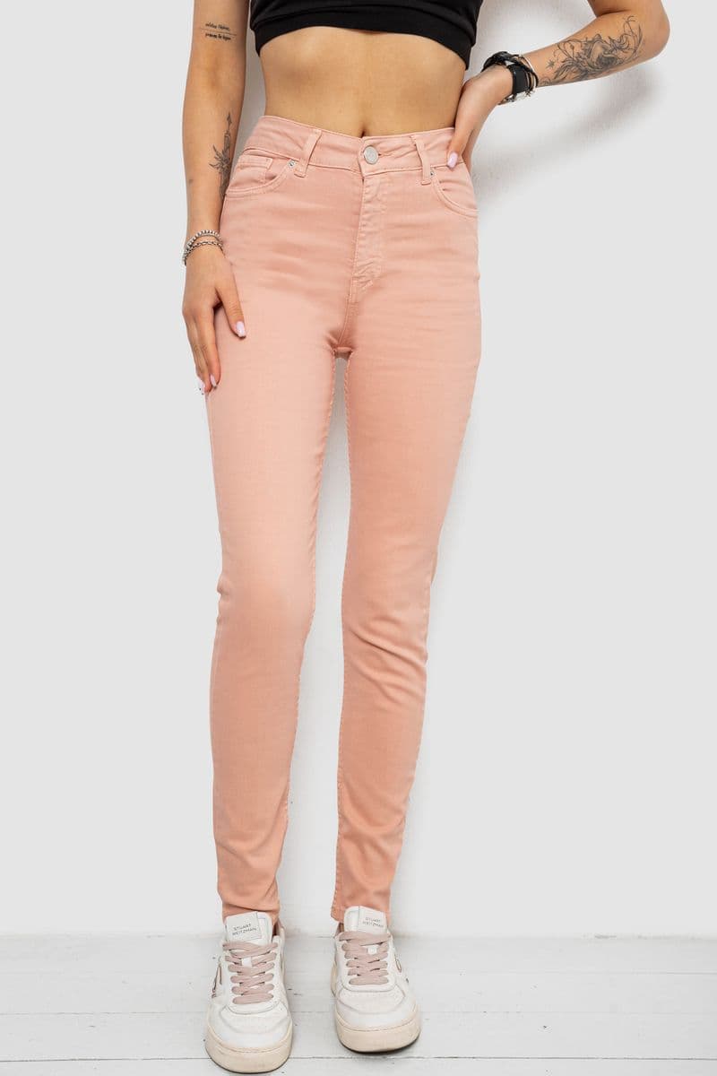 Джинси жіночі Slim Fit, колір пудровий, 182R1489S19 - зображення 1