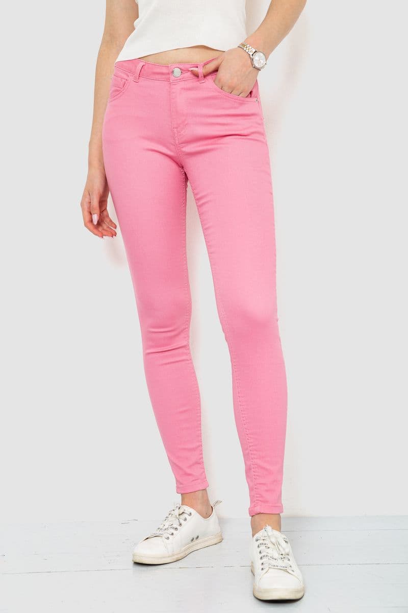 Джинси жіночі, колір рожевий, 244R183 - зображення 1
