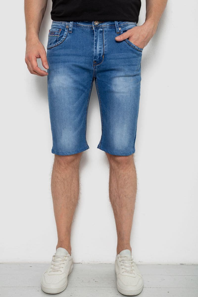 Шорти чоловічі джинсові, колір синій, 244RK7132 - зображення 1
