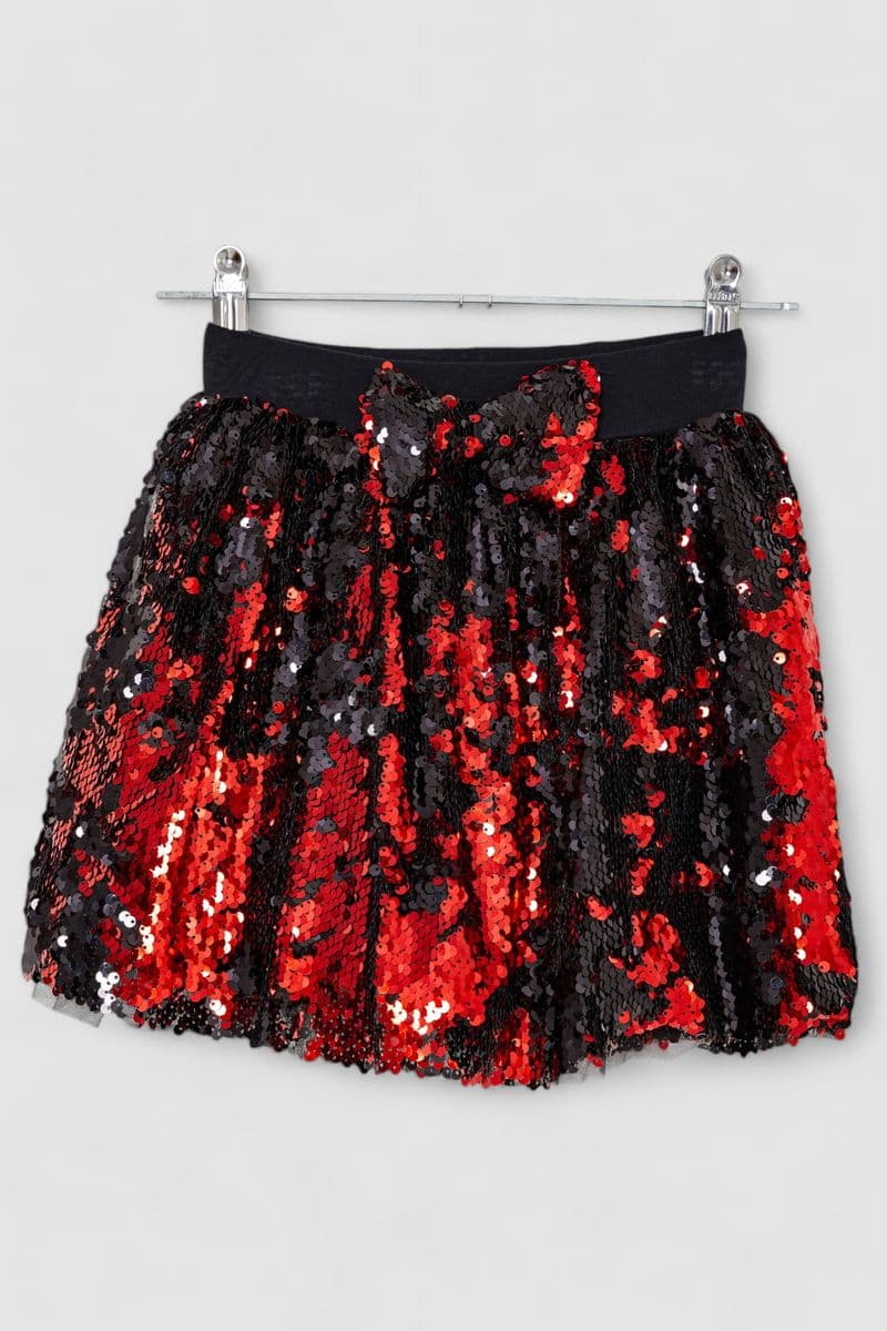 Спідниця дитяча ошатна, колір червоний, 247R417-1 - зображення 1