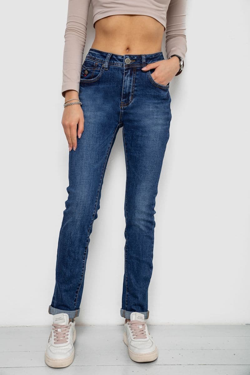Джинси жіночі стрейч, колір синій, 238R7004 - зображення 1