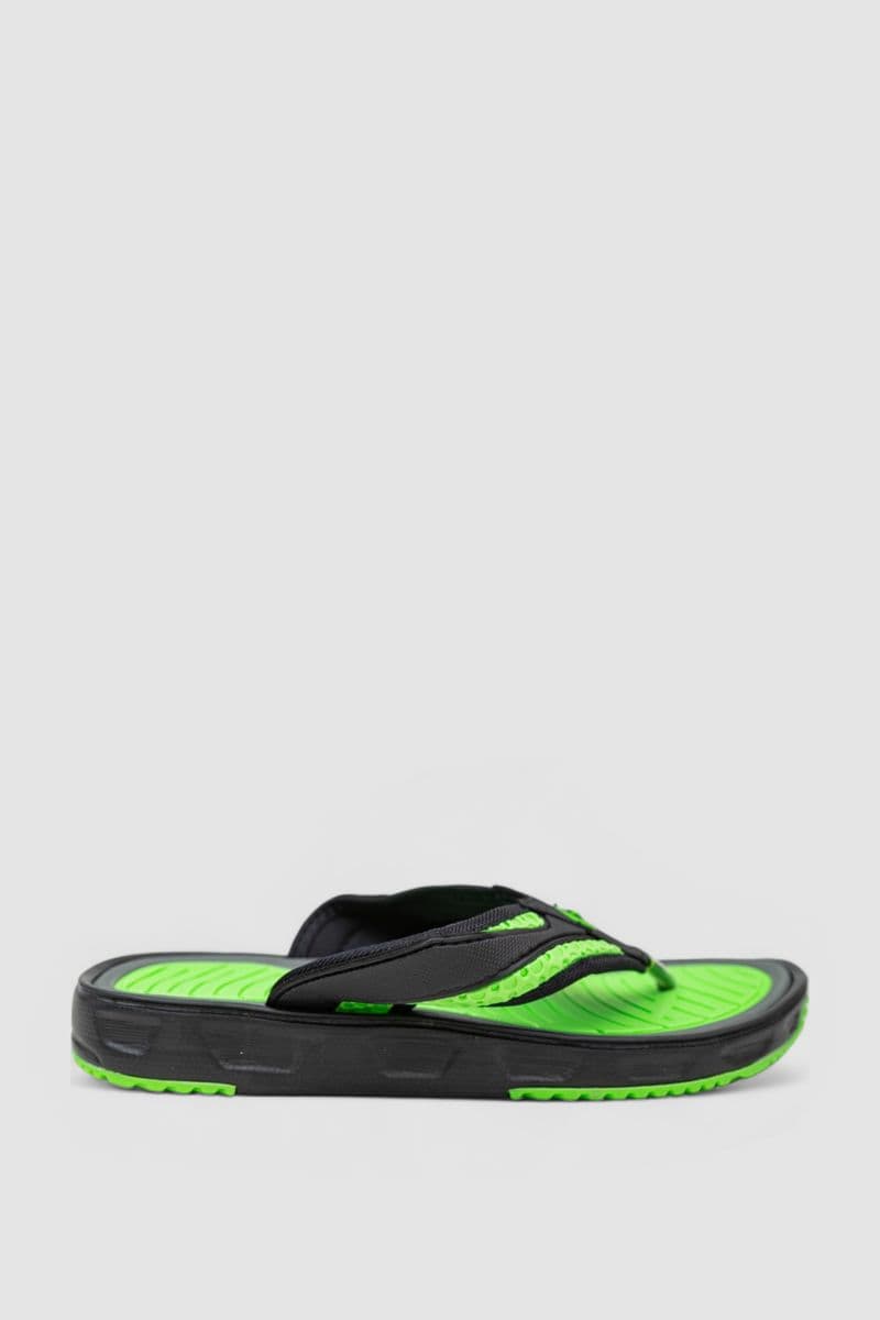 В'єтнамки жіночі 2, колір чорно-салатовий, 243R9135a-6 - зображення 1