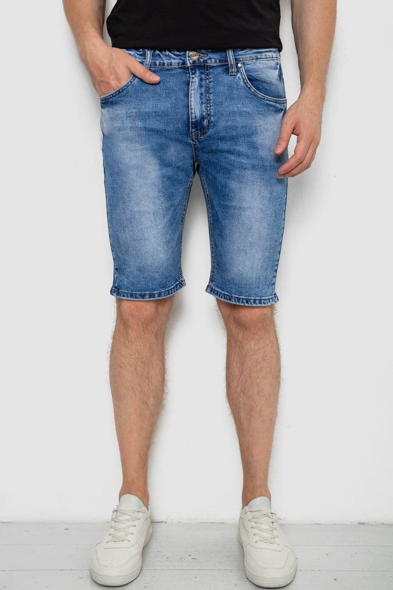 Шорти чоловічі джинсові, колір синій, 244RLS22-0213X - зображення 1