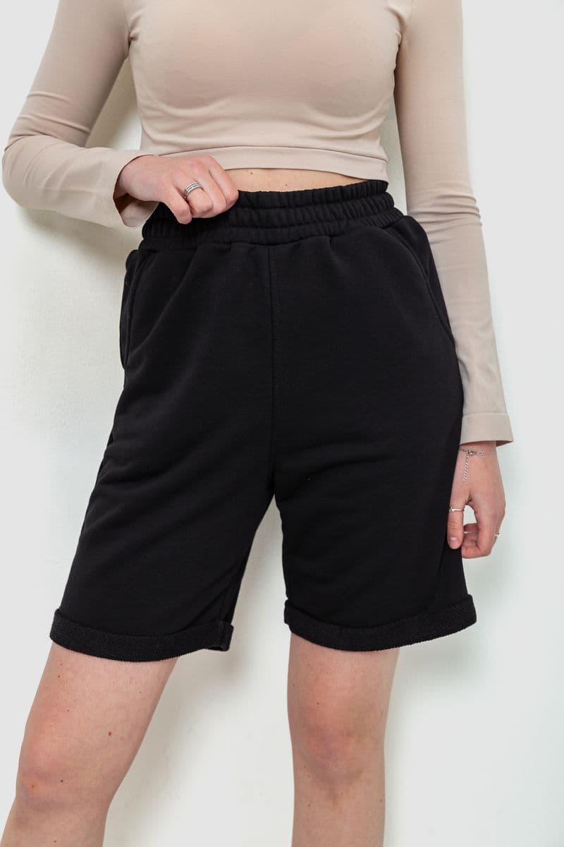 Шорти жіночі, колір чорний, 102R7721 - зображення 1