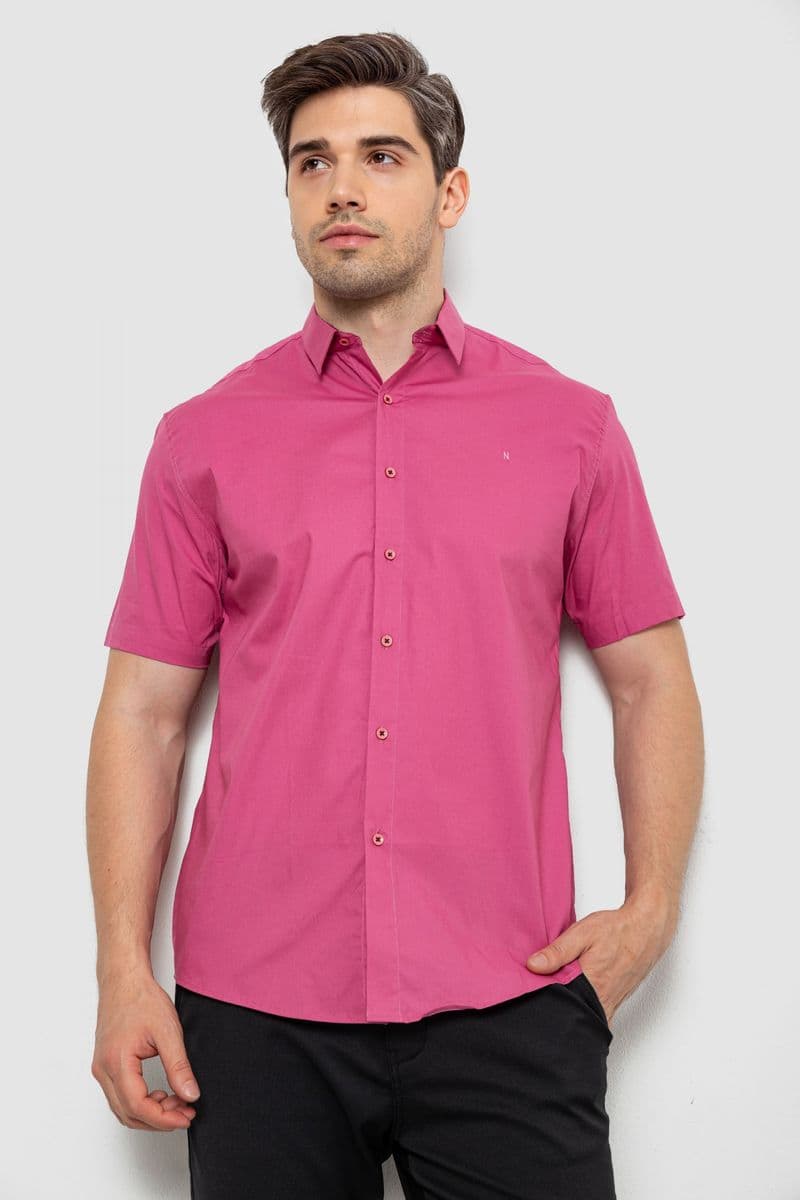 Сорочка чоловіча, колір пудровий, 214R7327 - зображення 1