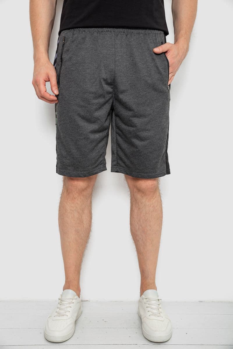 Шорти чоловічі, колір темно-сірий, 244R6697 - зображення 1
