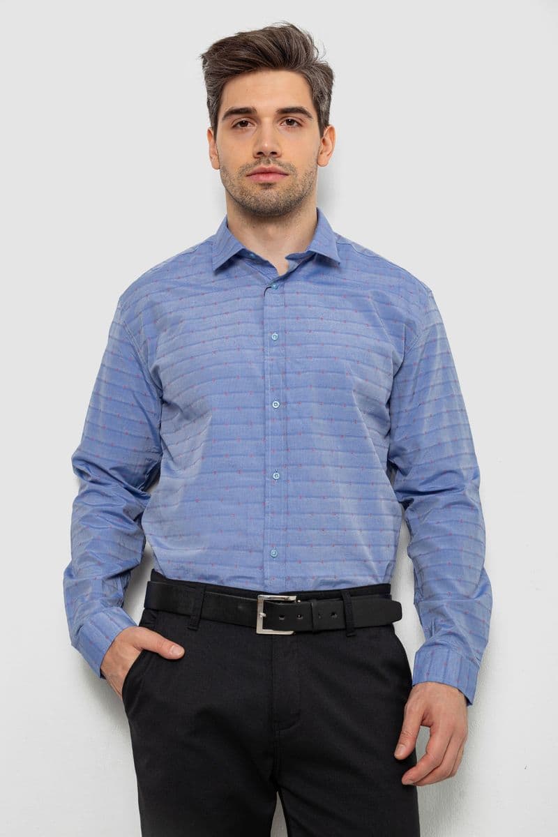 Сорочка чоловіча, колір бузковий, 214R821 - зображення 1