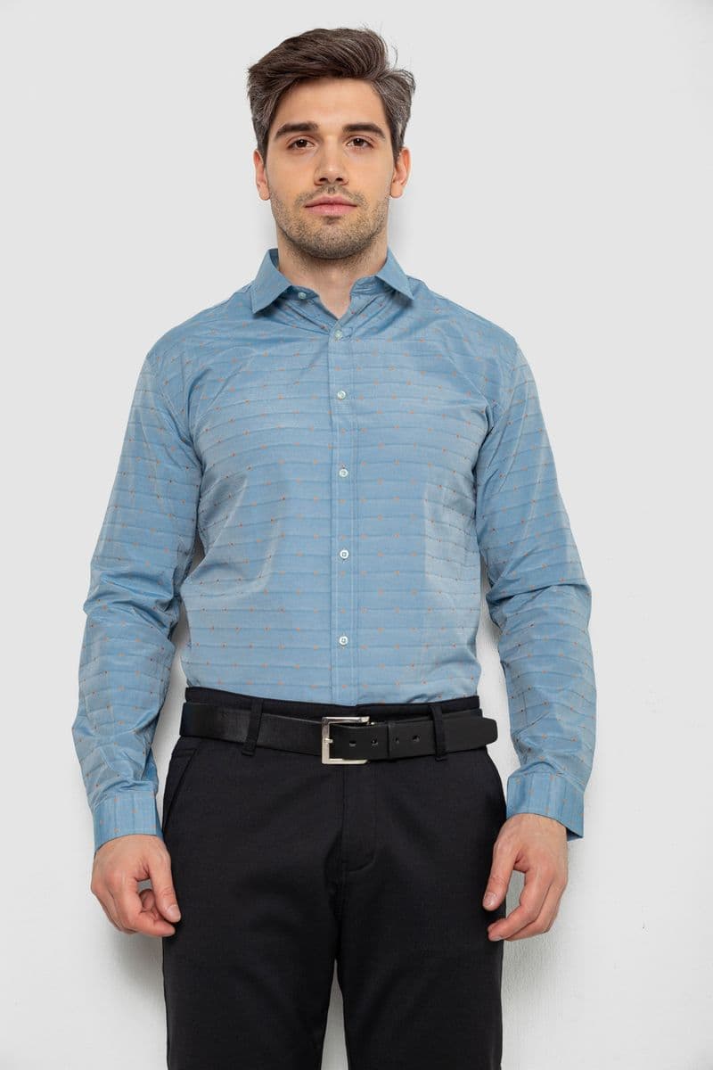 Сорочка чоловіча, колір джинс, 214R823 - зображення 1