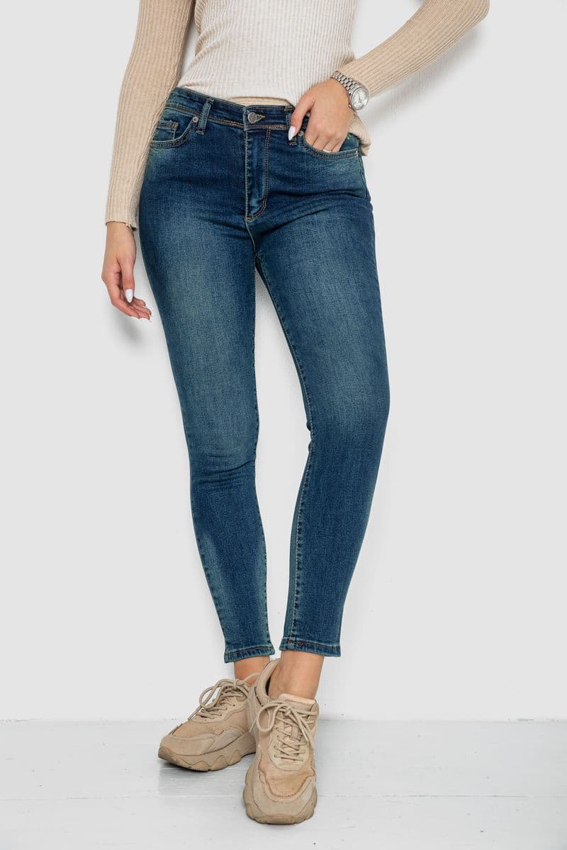 Джинси жіночі, колір синій, 244R3213 - зображення 1