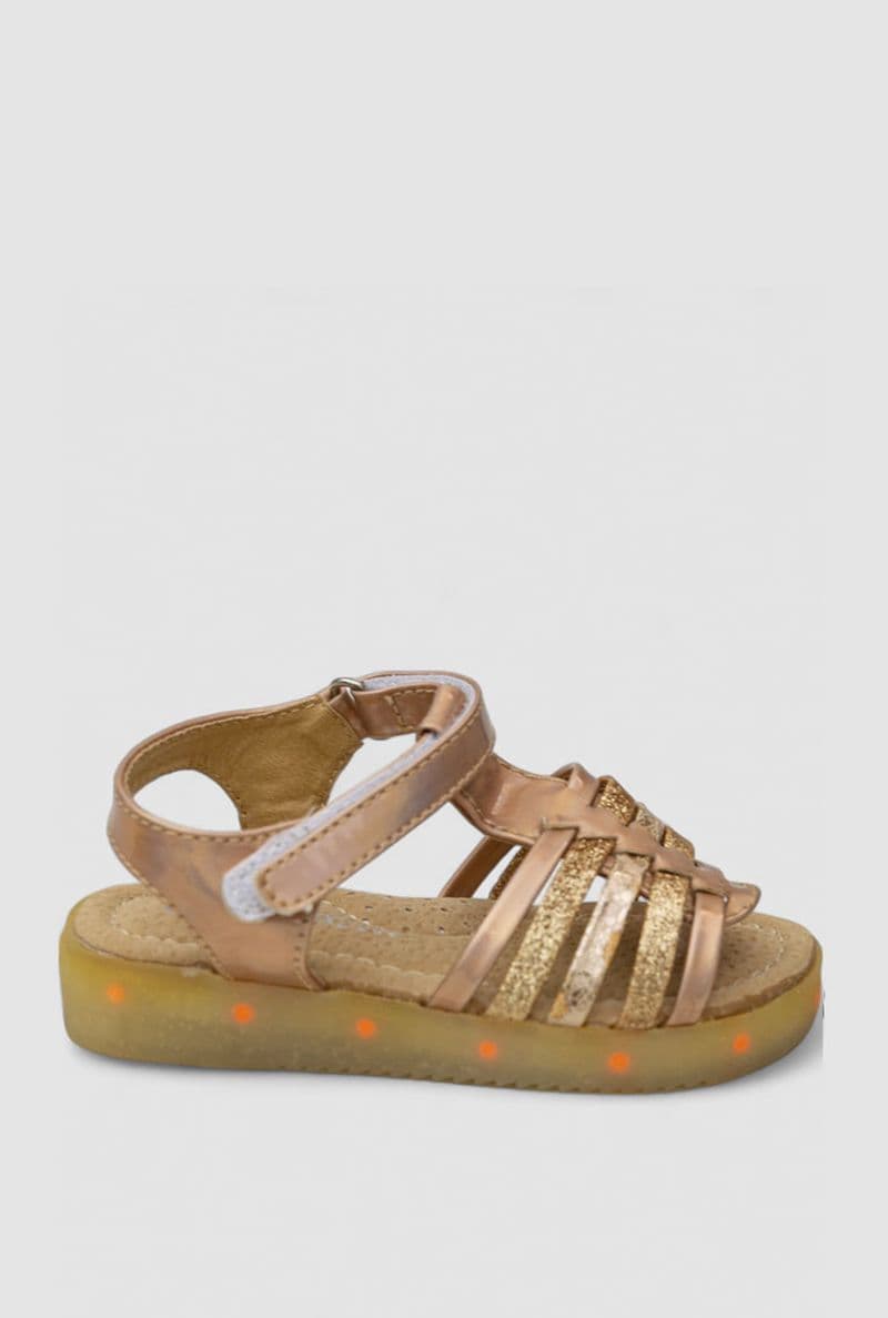 Босоніжки дитячі 243RB9665-7, колір Бронзовий - зображення 1