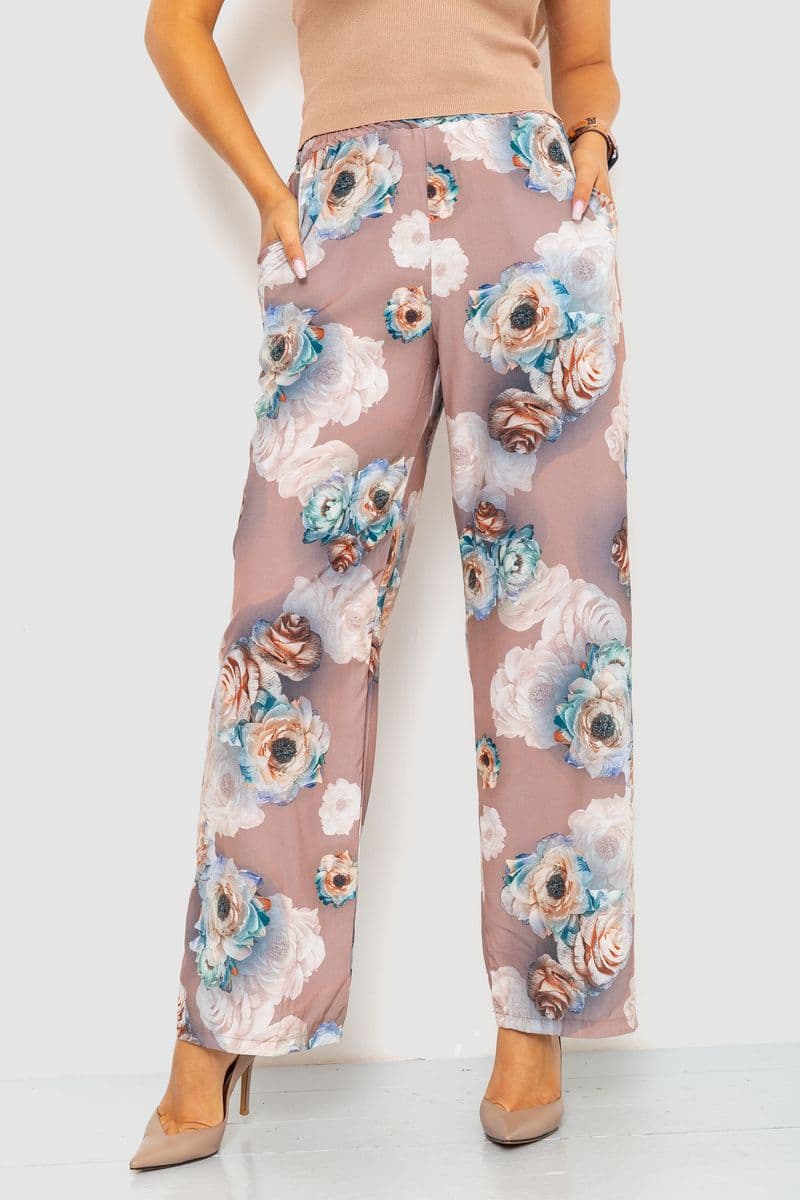 Штани жіночі, колір мокко, 172R073 - зображення 1