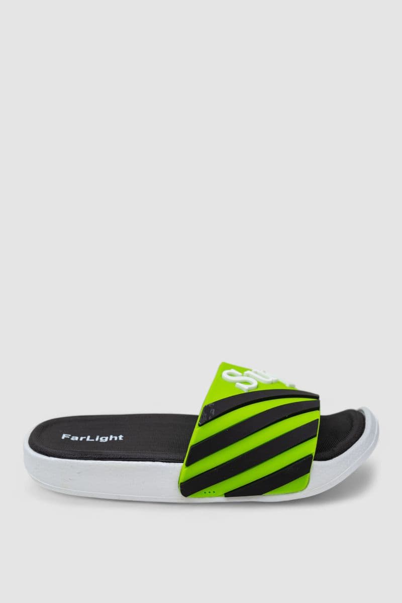 Шльопанці дитячі унісекс, колір салатовий, 243R9003D-65 - зображення 1