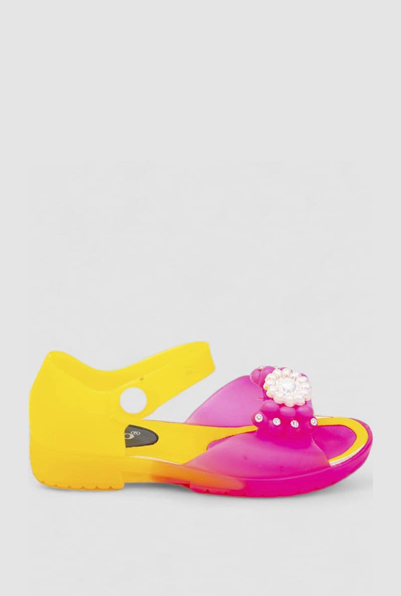 Босоніжки дитячі, колір рожево-жовтий, 243ROG006 - зображення 1