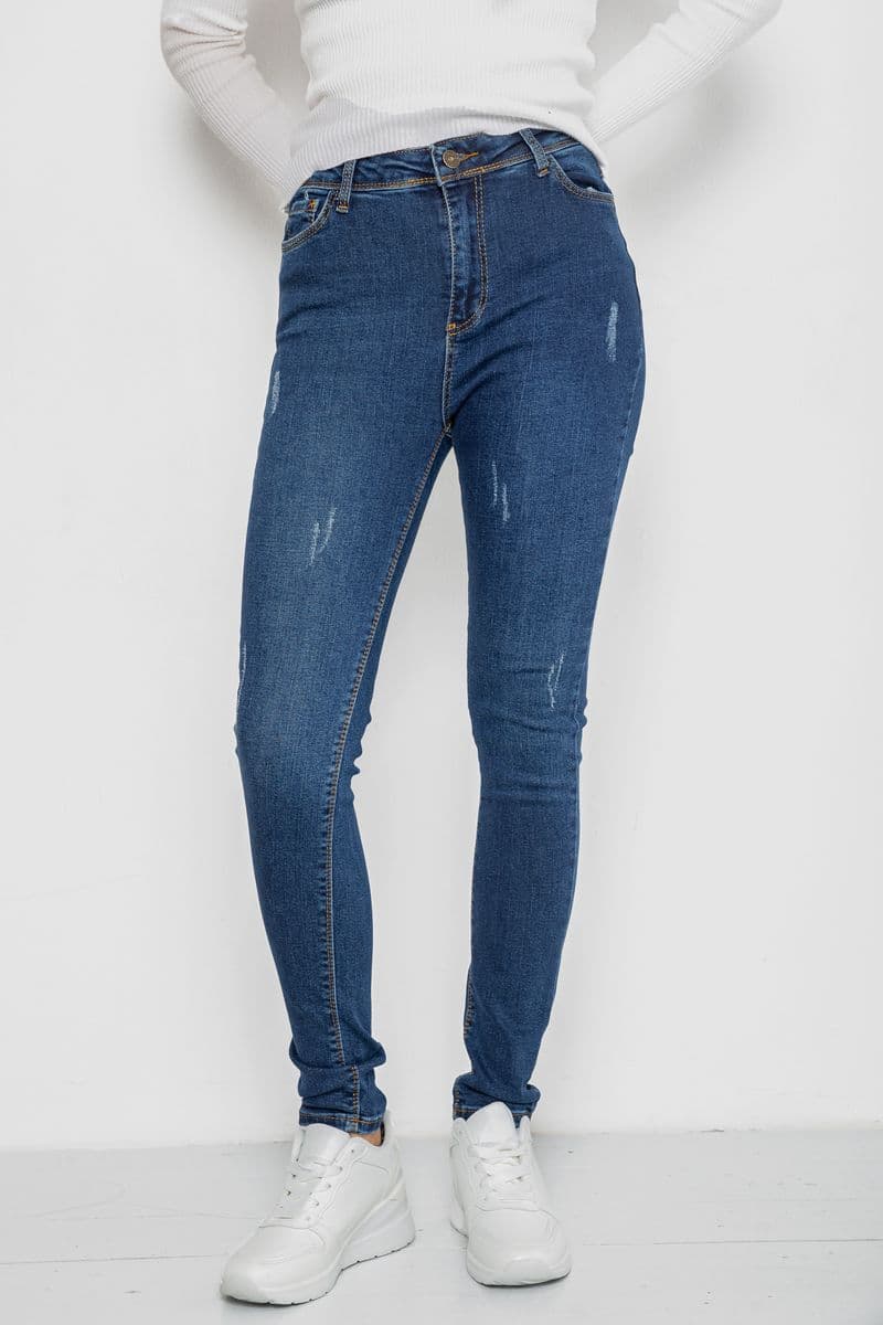 Джинси жіночі, колір синій, 244R2001 - зображення 1