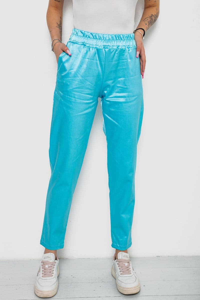 Штани жіночі, колір бірюзовий, 238R317 - зображення 1
