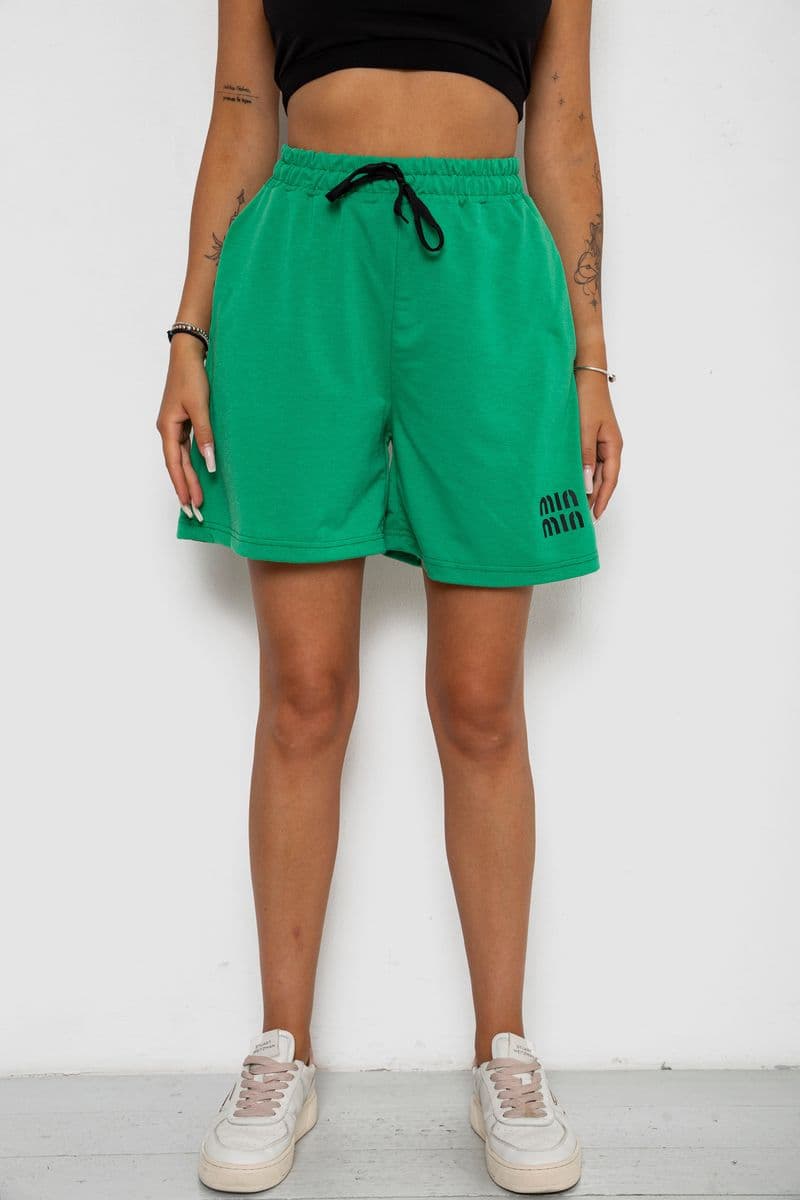 Шорти жіночі з принтом, колір зелений, 238R120 - зображення 1