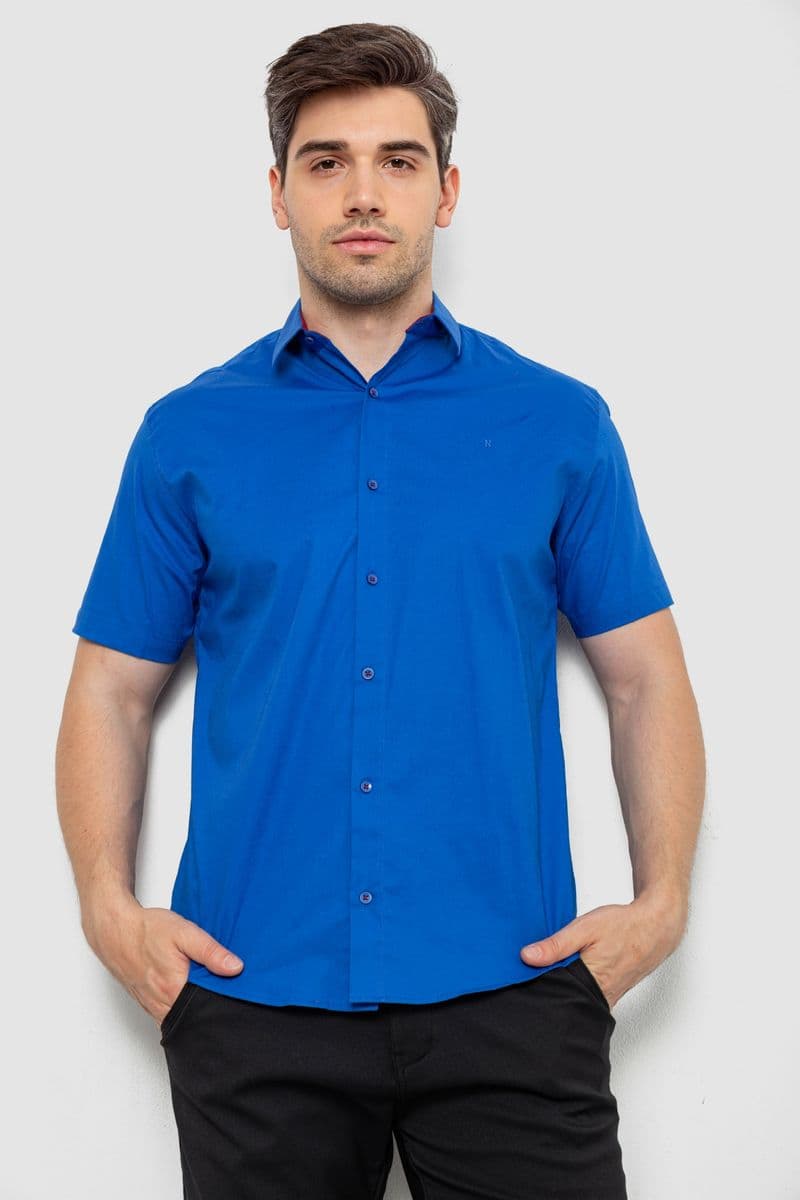 Сорочка чоловіча, колір електрик, 214R7327 - зображення 1