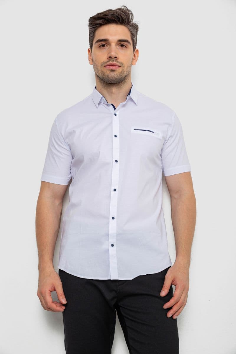 Сорочка чоловіча, колір білий, 214R7112 - зображення 1