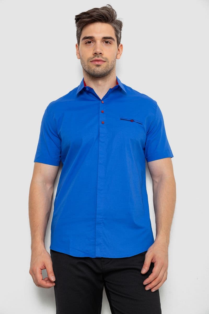 Сорочка чоловіча класична, колір електрик, 214R7114-1 - зображення 1