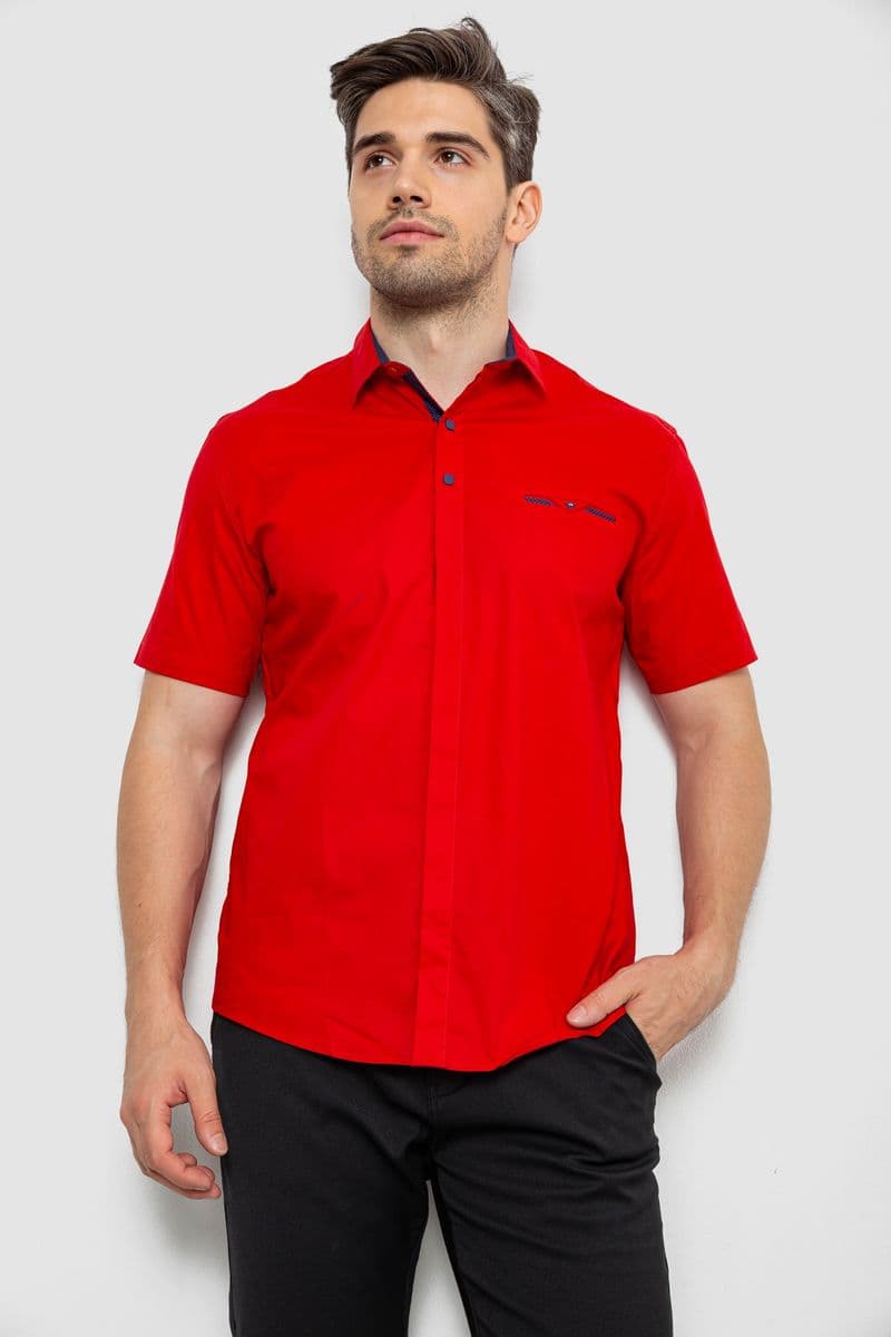 Сорочка чоловіча класична, колір червоний, 214R7116-1 - зображення 1