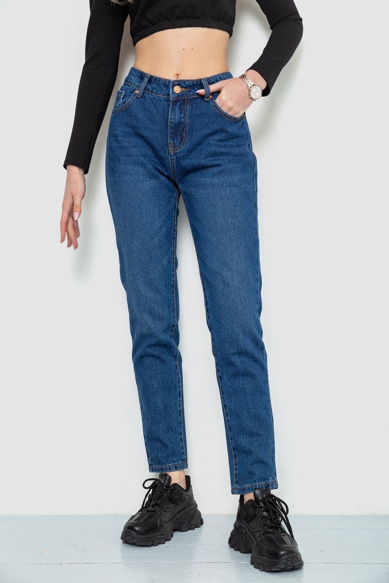Джинси жіночі, колір синій, 244R1953 - зображення 1