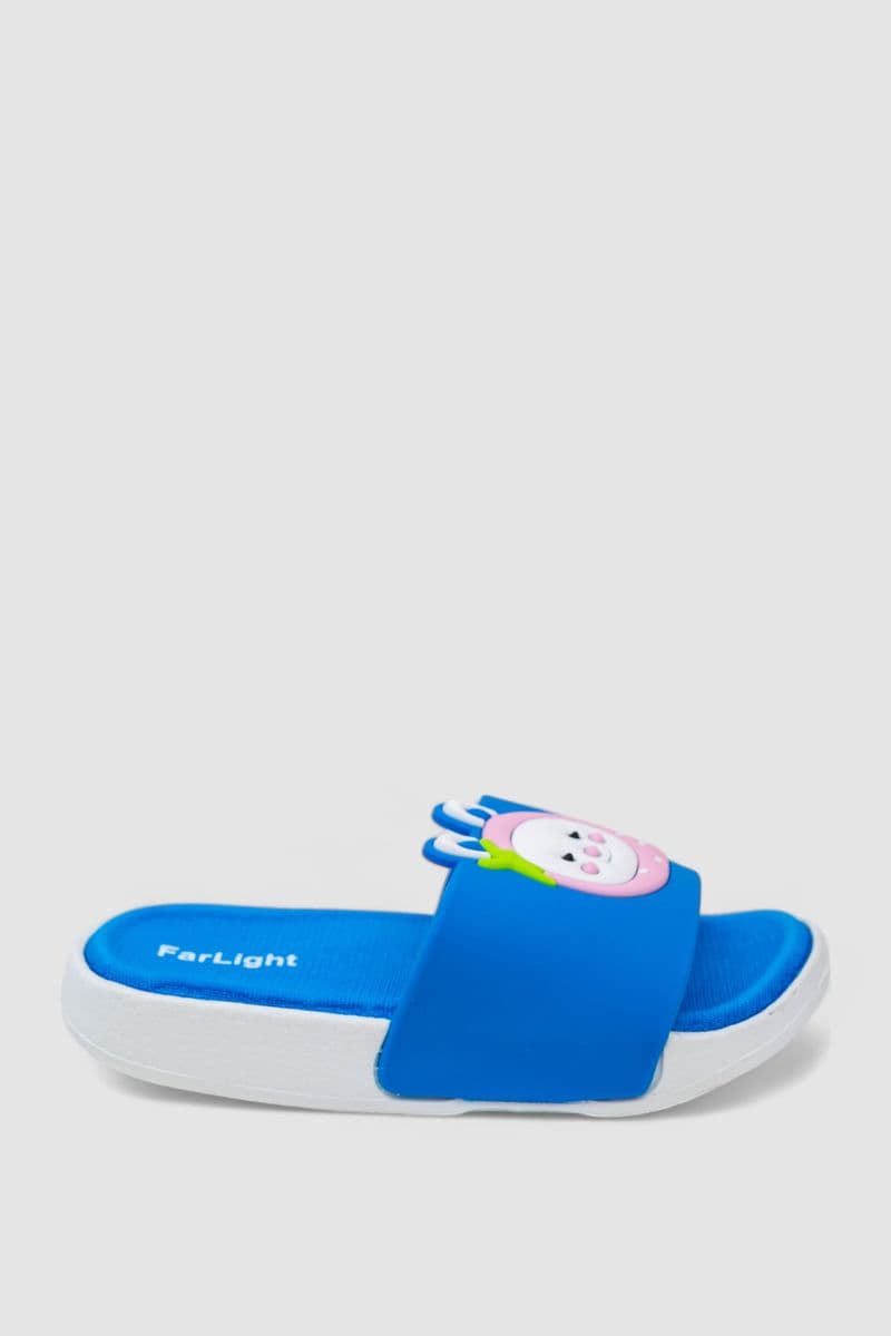 Шльопанці дитячі дівчаток, колір синій, 243R9003D-15 - зображення 1