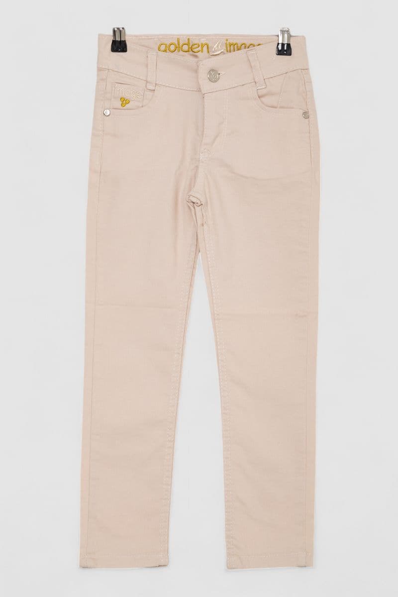 Джинси для дівчаток, колір бежевий, 247R10018 - зображення 1