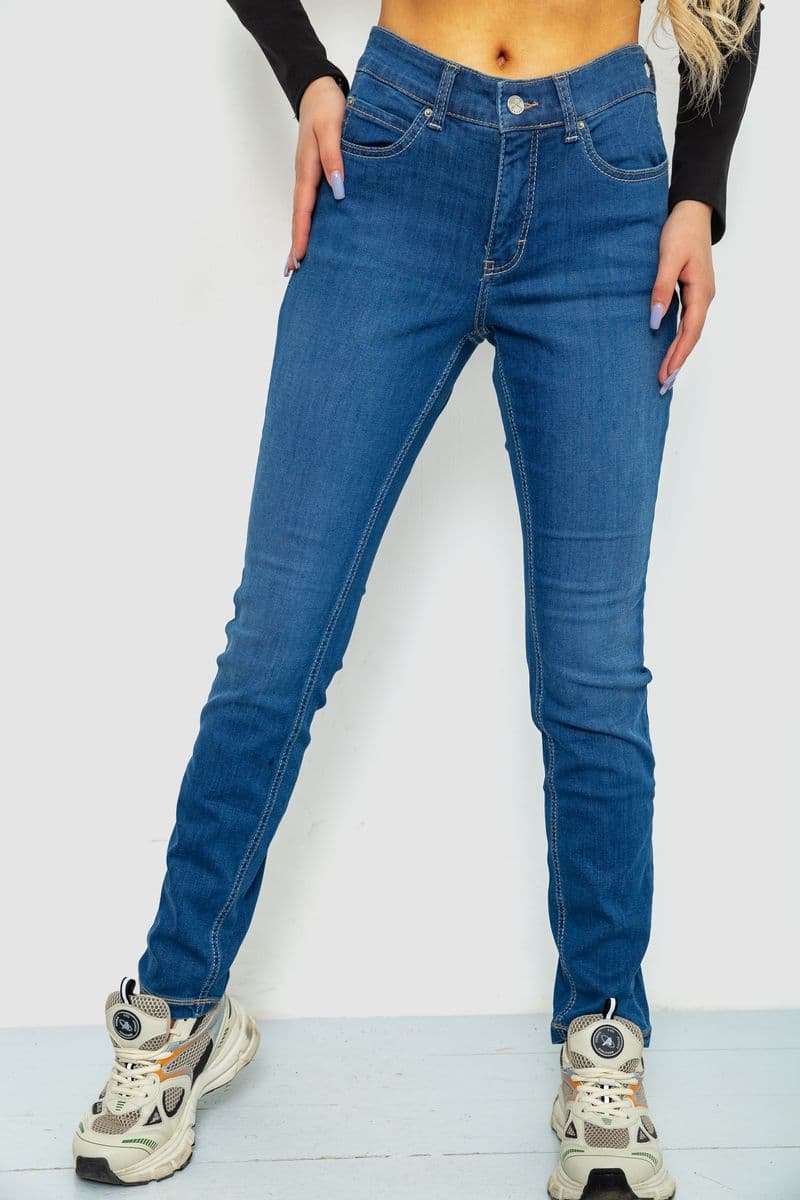 Джинси жіночі, колір синій, 244R0355 - зображення 1