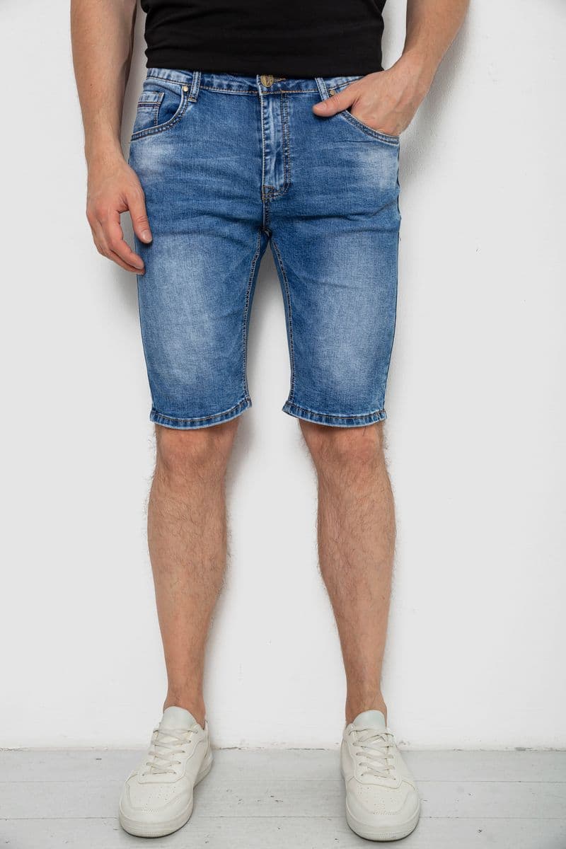 Шорти чоловічі джинсові, колір синій, 244RLS22-0210X - зображення 1