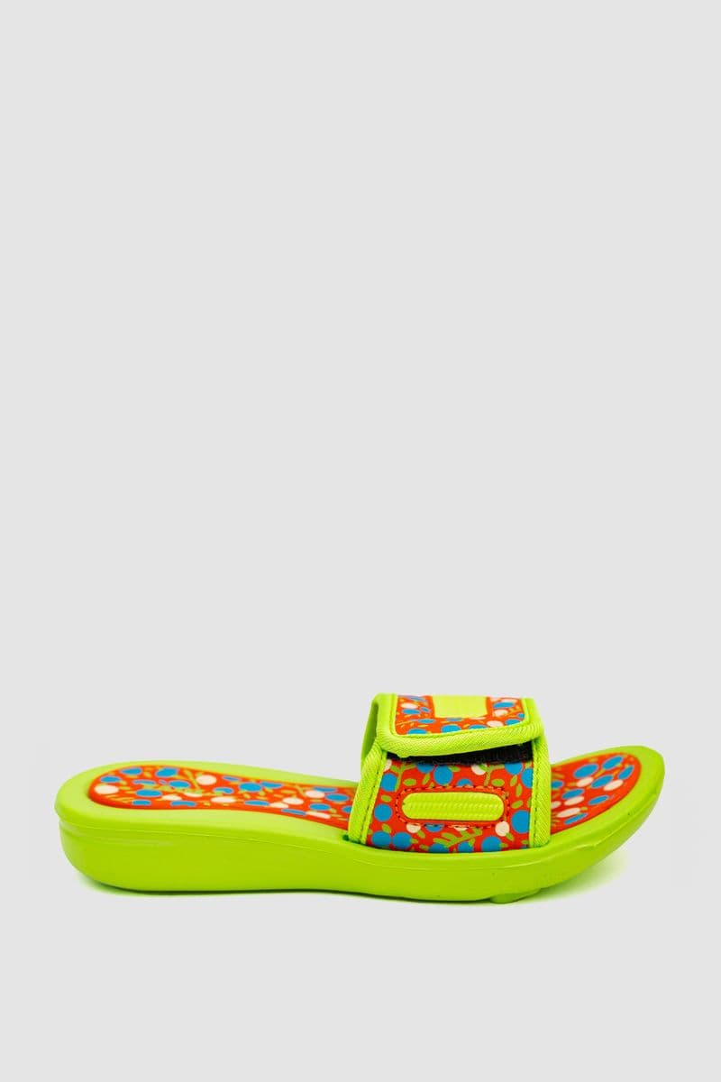 Шльопанці дитячі гумові, колір салатовий, 243R617B-41 - зображення 1