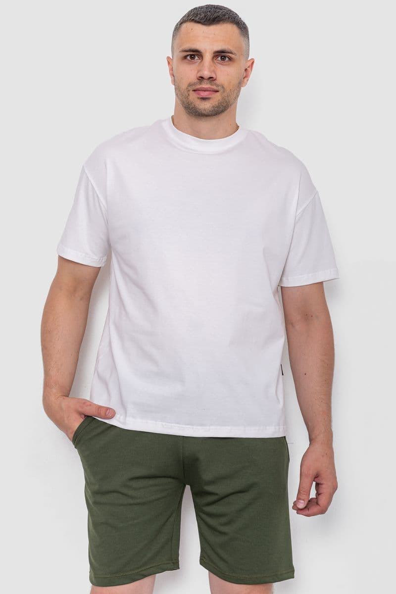 Футболка чоловіча з принтом, колір молочний, 241R2004 - зображення 1