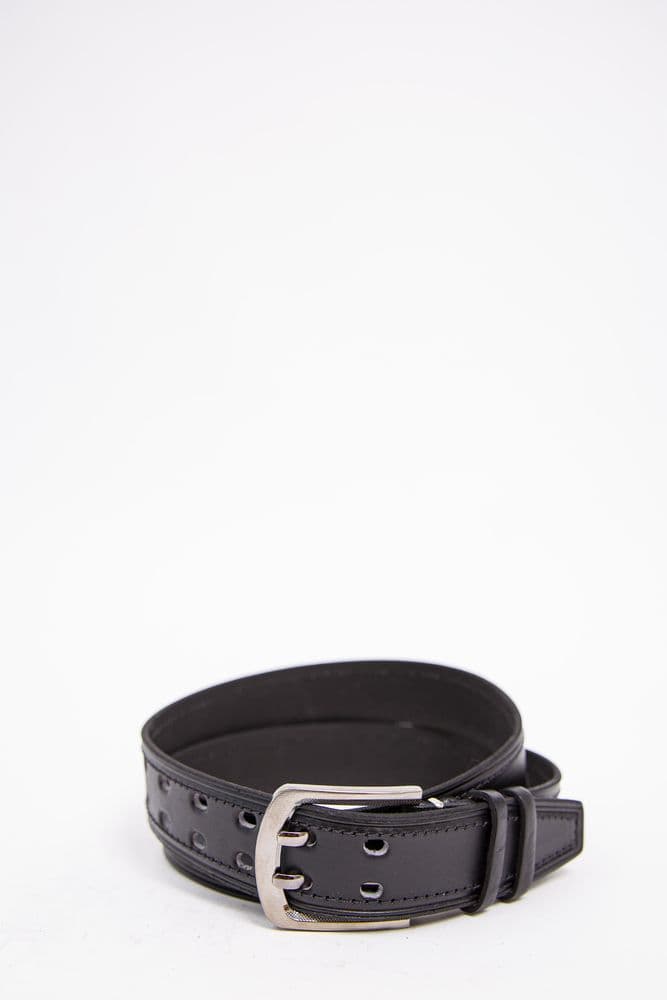 Чоловічий ремінь з класичною пряжкою, чорного кольору, 196R40U122 - зображення 1