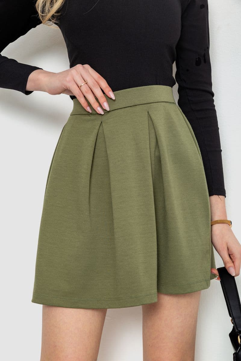 Спідниця, колір хакі, 244R101 - зображення 1