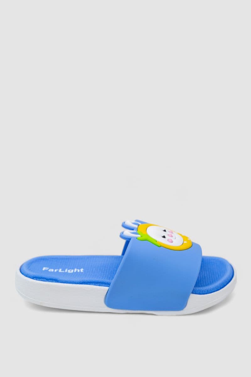 Шльопанці дитячі дівчаток, колір блакитний, 243R9003D-15 - зображення 1