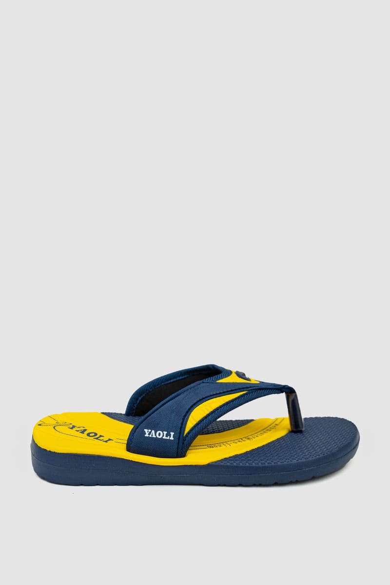 В'єтнамки дитячі, колір ультрамарин-жовтий, 243R9015B-17 - зображення 1