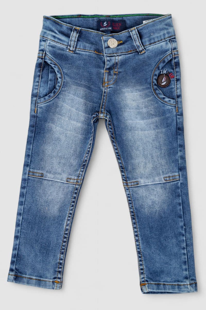 Джинси дитячі для хлопчиків, колір синій, 247R7401 - зображення 1