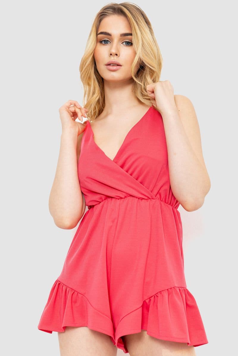 Комбінезон жіночий однотонний 204R0060, колір Світло-кораловий - зображення 1