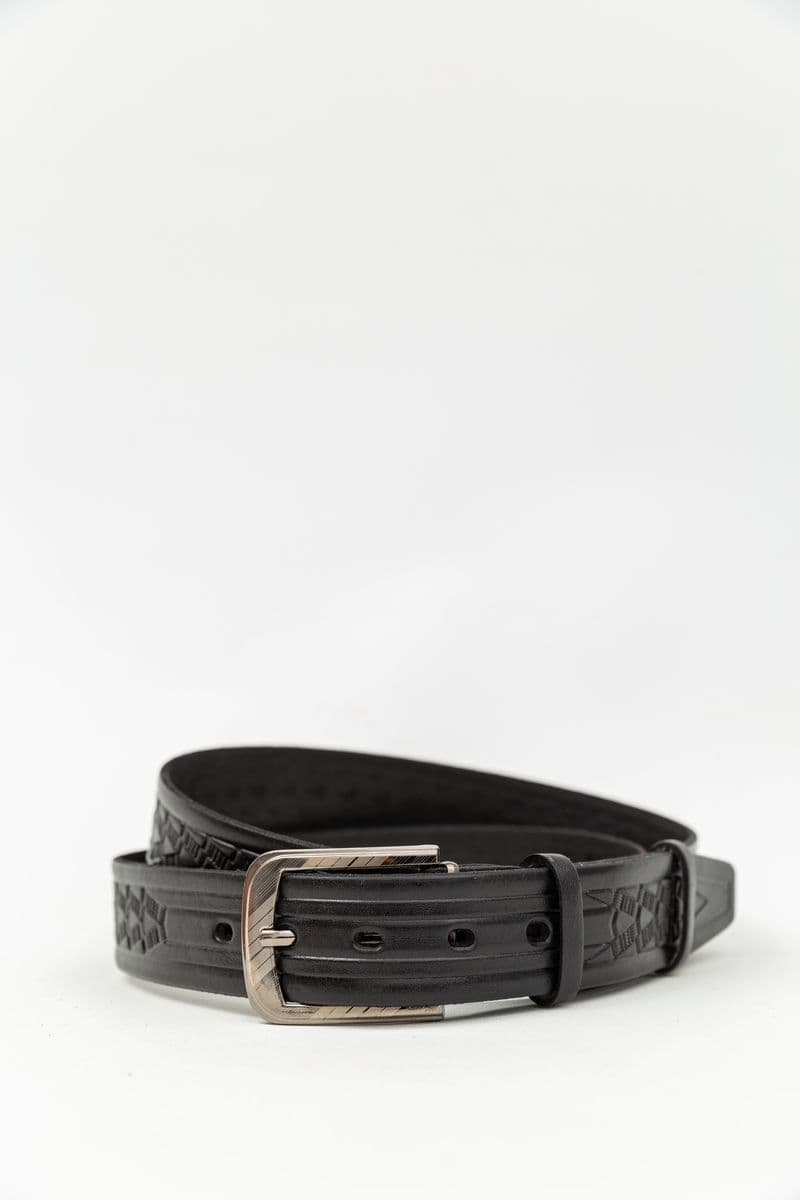 Ремінь чоловічий, колір чорний, 196R35Y1W10 - зображення 1