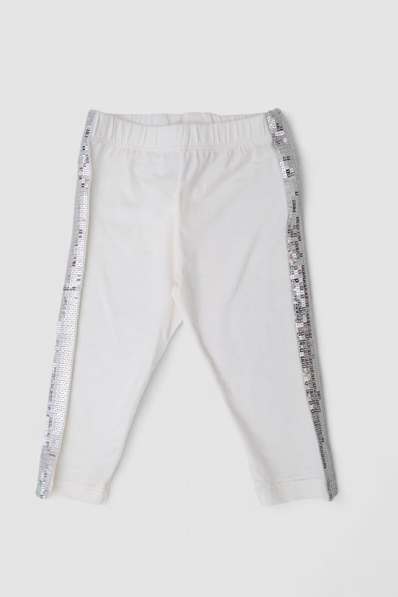 Велотреки для дівчаток, колір молочний, 247R514 - зображення 1