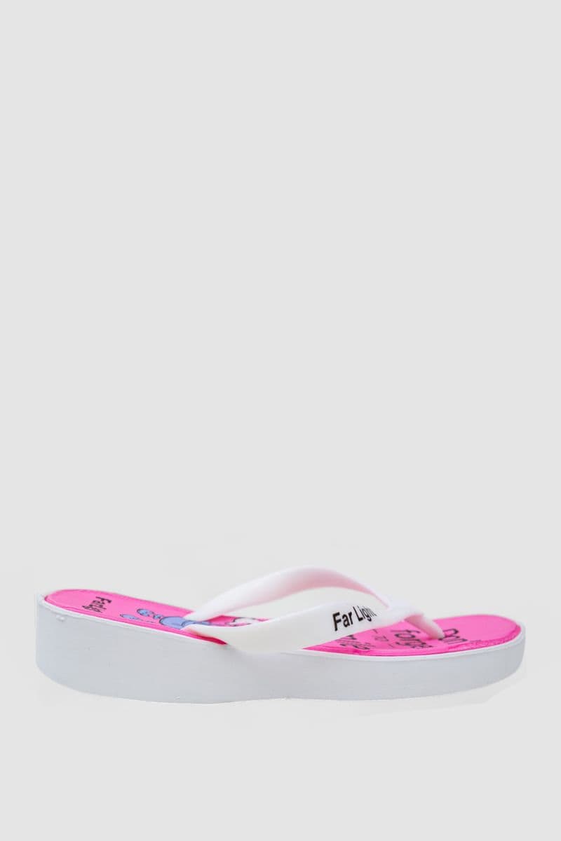 В'єтнамки дитячі для дівчаток, колір білий, 243R8423C-6 - зображення 1