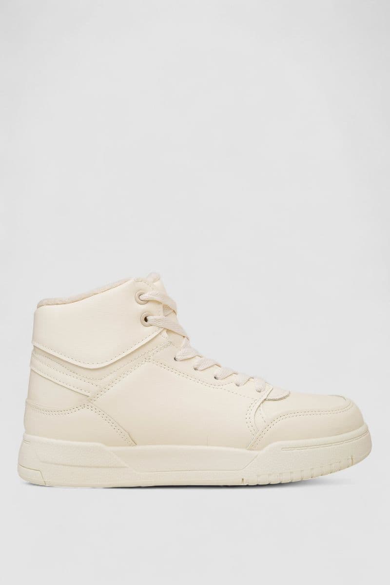 Кросівки жіночі зимові на хутрі, колір бежевий, 248RAD02 - зображення 1