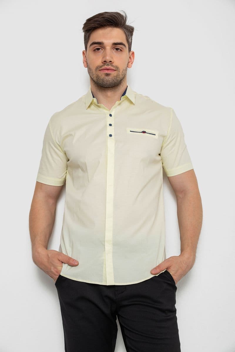 Сорочка чоловіча класична, колір жовтий, 214R7114-1 - зображення 1