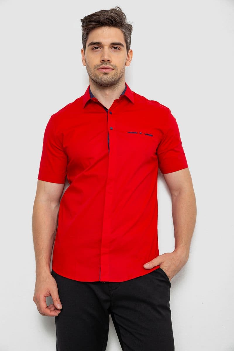 Сорочка чоловіча класична, колір червоний, 214R7116 - зображення 1