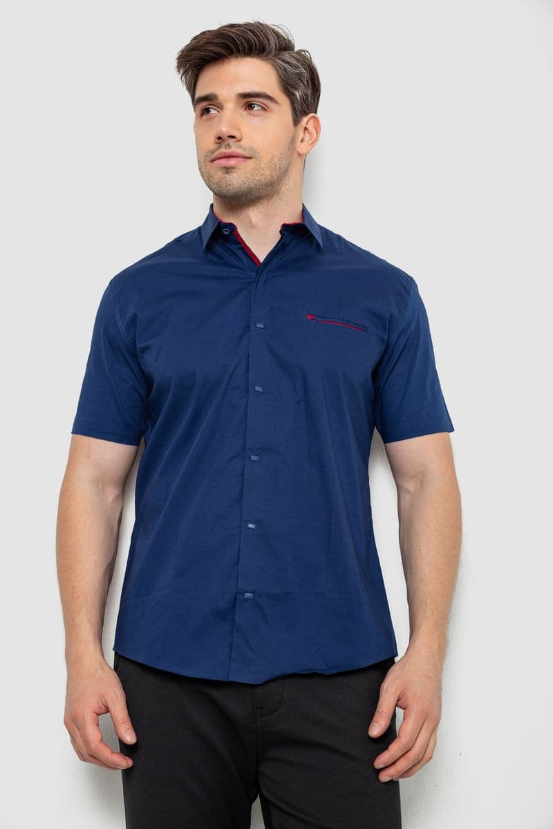 Сорочка чоловіча, колір синій, 214R7325 - зображення 1
