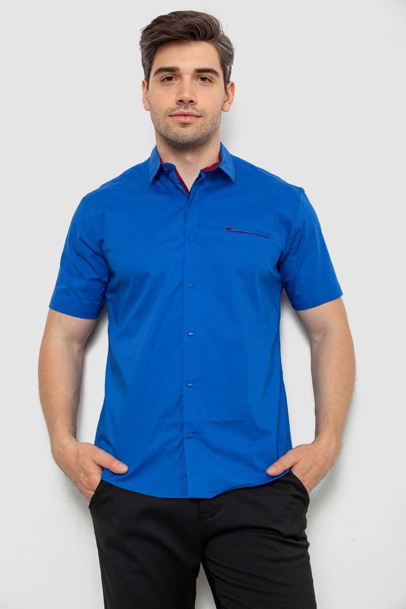 Сорочка чоловіча, колір електрик, 214R7325 - зображення 1