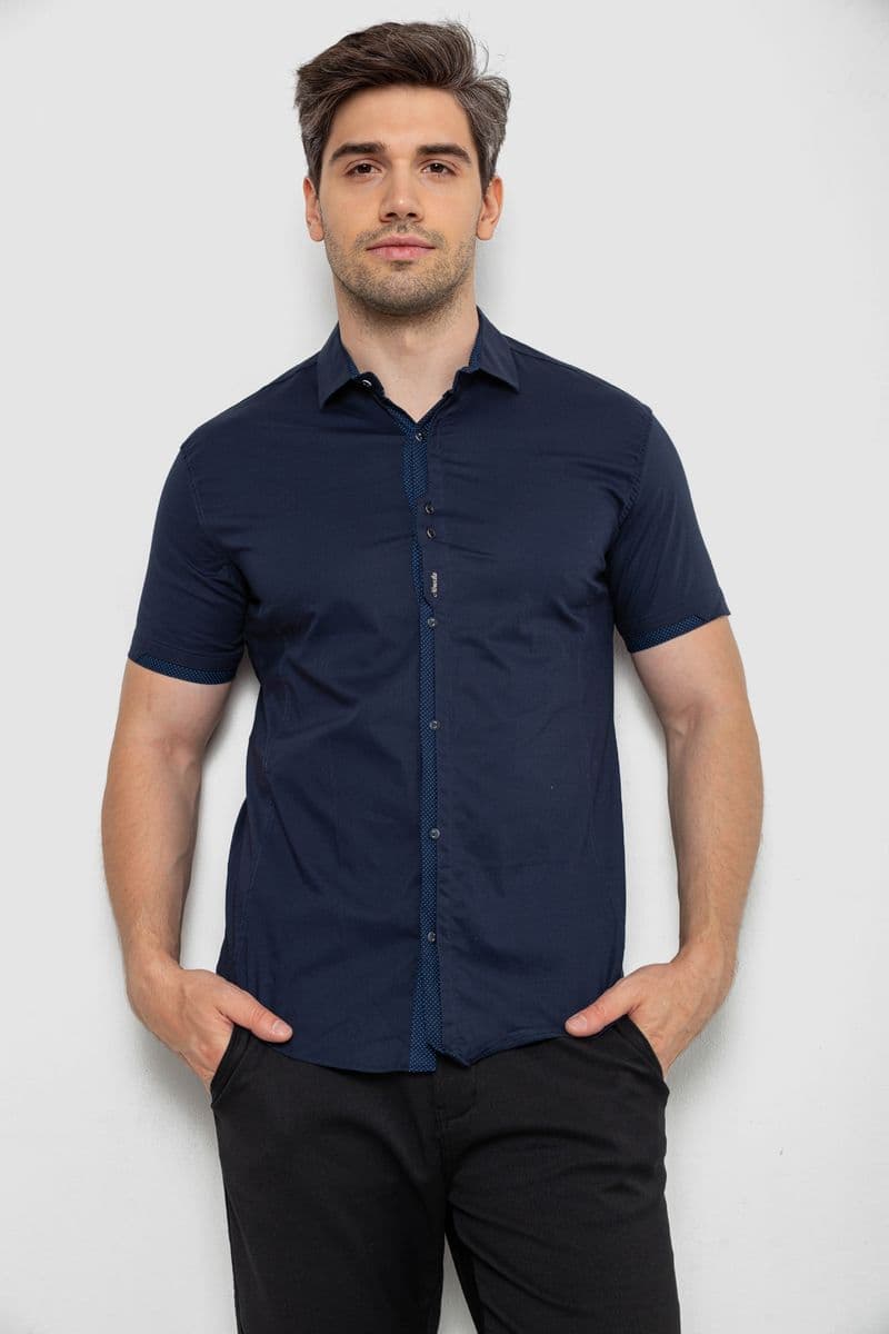 Сорочка чоловіча, колір синій, 214R7397 - зображення 1