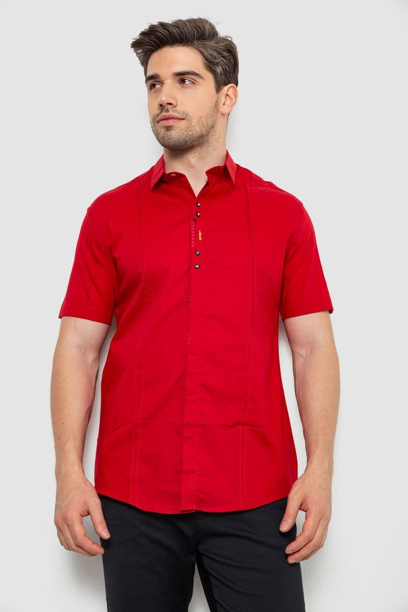 Сорочка чоловіча, колір червоний, 214R7447 - зображення 1