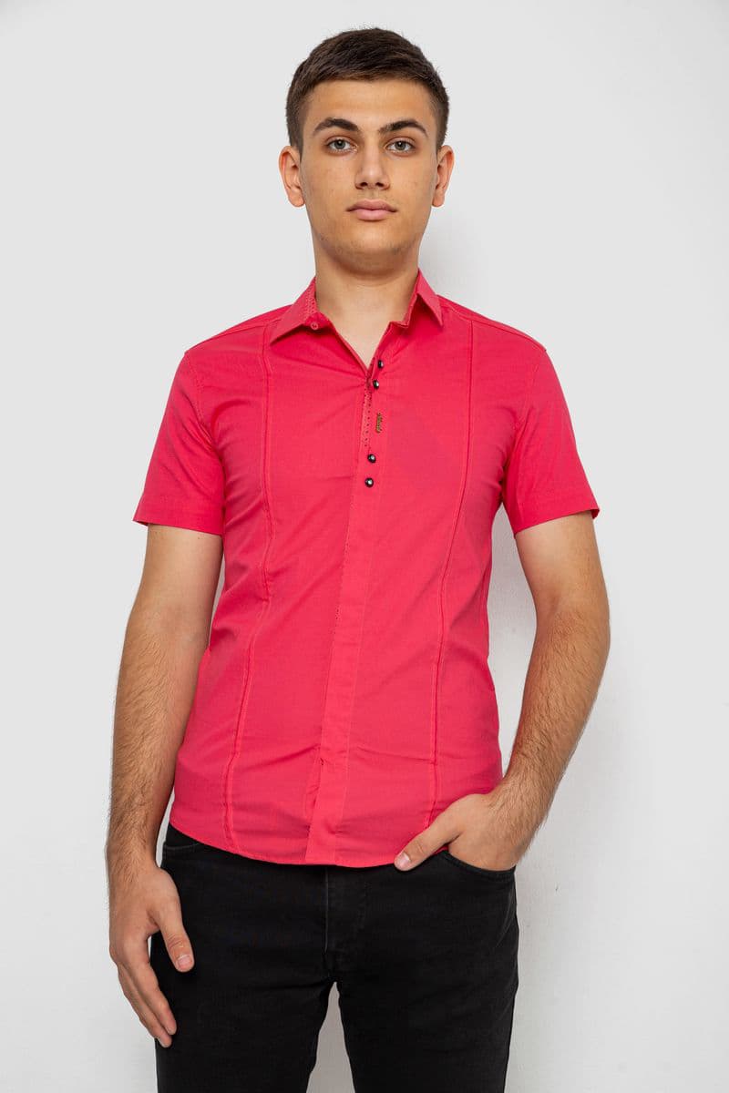 Сорочка чоловіча, колір рожевий, 214R7447 - зображення 1
