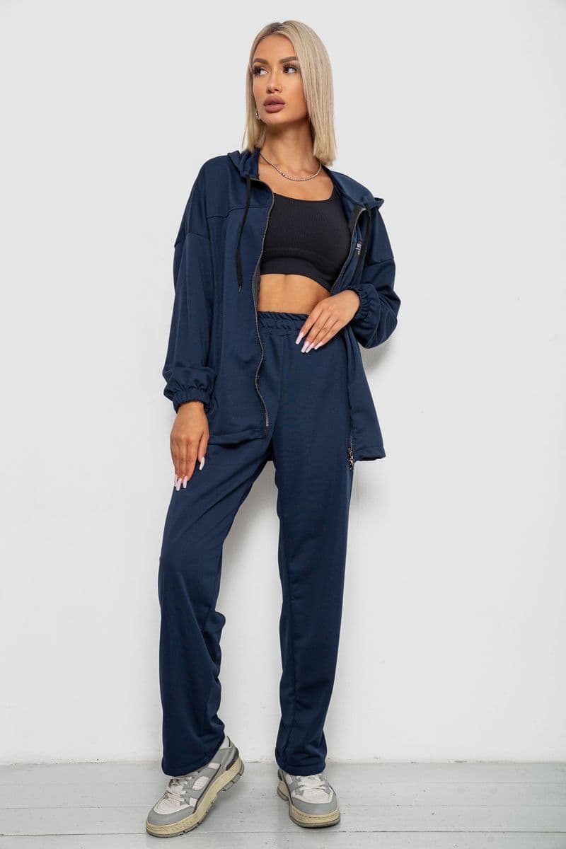 Спортивний костюм жіночий, колір темно-синій, 238R114-1 - зображення 1