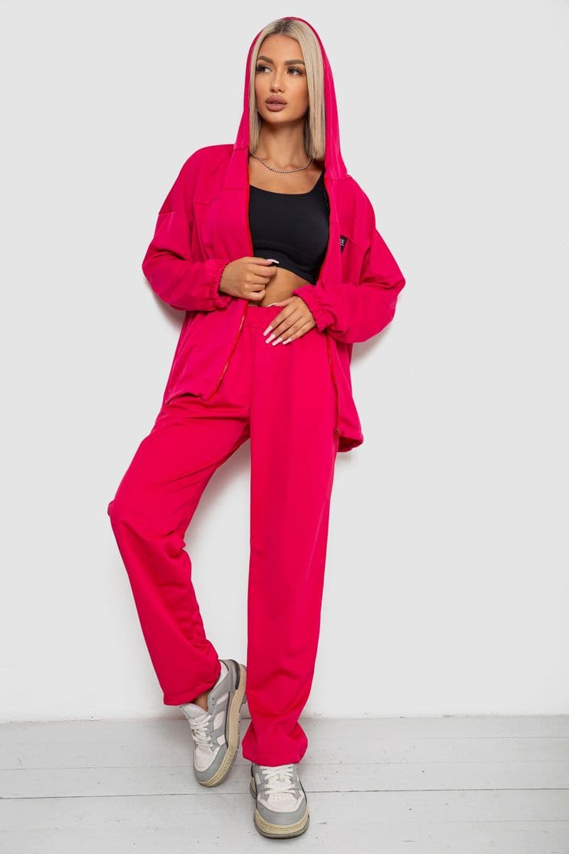 Спортивний костюм жіночий, колір малиновий, 238R114-3 - зображення 1